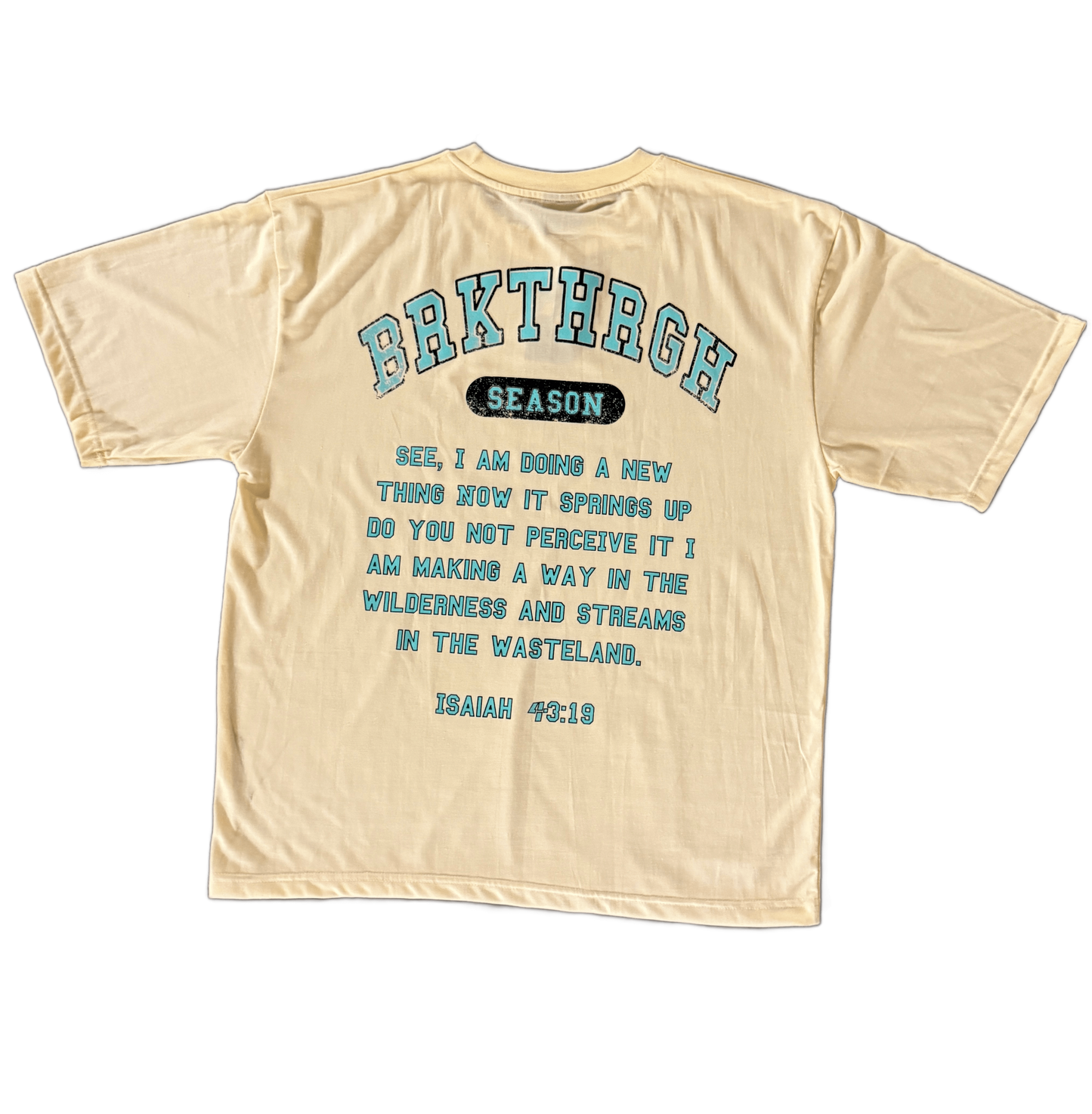 BEIGE ISAIAH 43:19 TEE