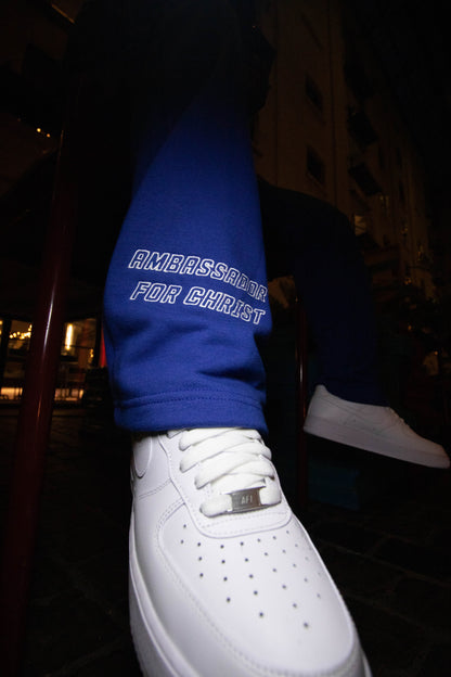 4CHRIST ROYAL BLUE JOGGERS